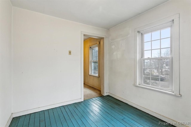 empty room featuring light wood-type flooring