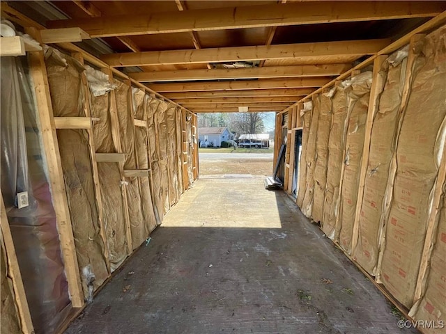 view of storage room