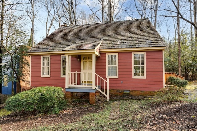 view of bungalow-style house