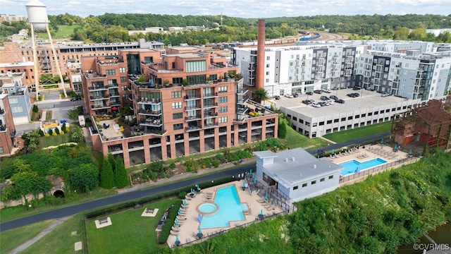 birds eye view of property