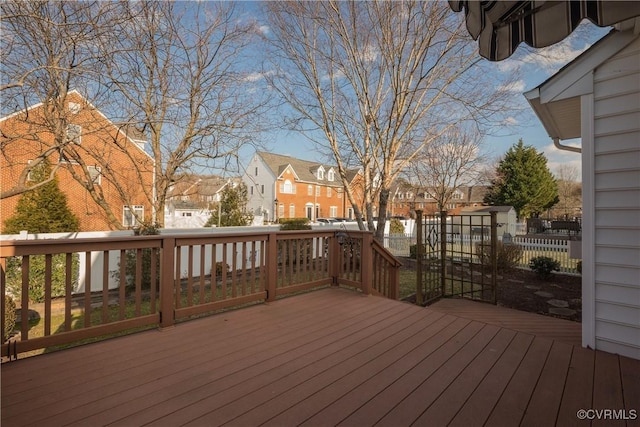 view of wooden terrace