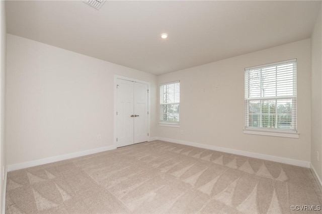 view of carpeted empty room