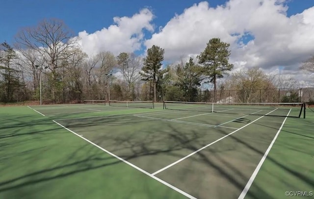 view of tennis court