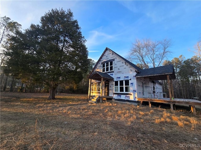 view of front of property