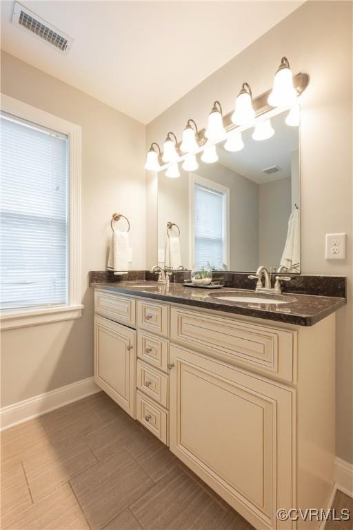 bathroom featuring vanity