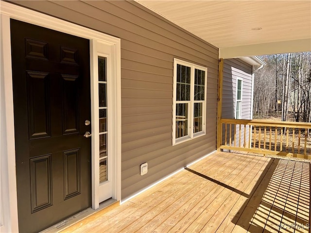 423 Bradshaw Rd, Rice, VA 23966 - wooden terrace with covered porch