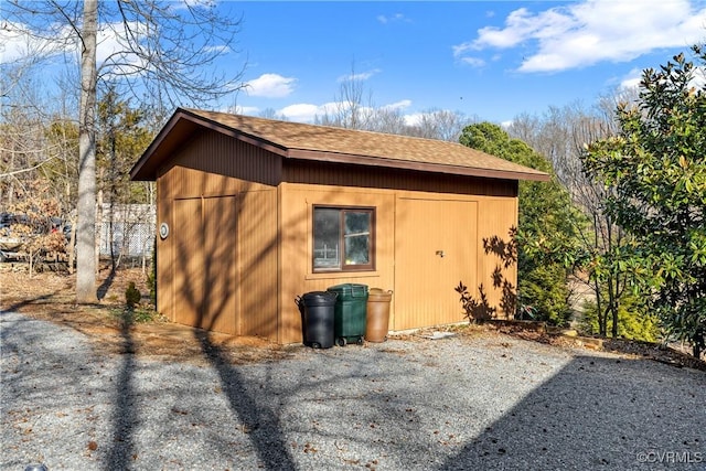 view of outbuilding