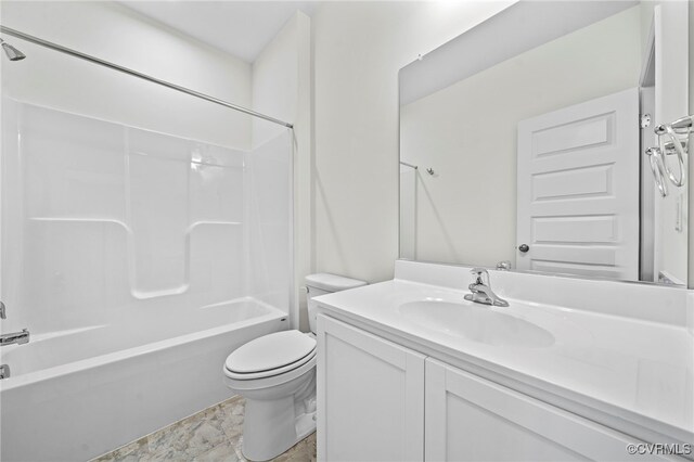 3817 Maze Runner Dr, Midlothian, VA 23112 - full bathroom featuring bathtub / shower combination, vanity, and toilet