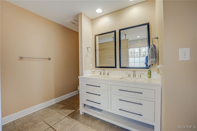 bathroom featuring vanity