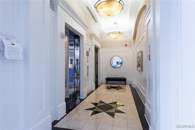 entryway featuring tile patterned floors