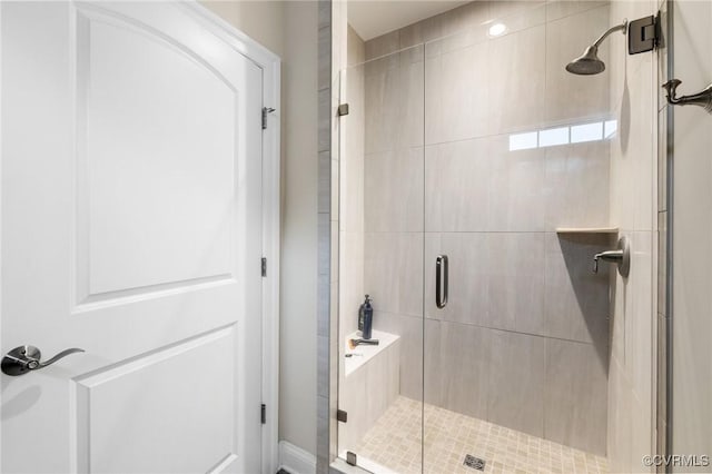 bathroom with walk in shower