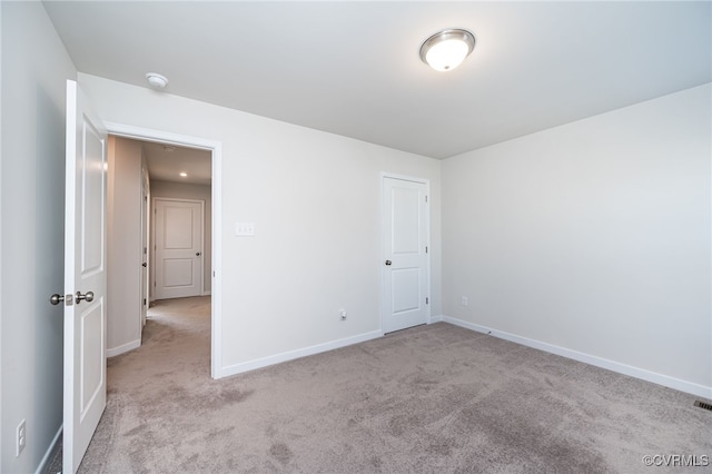 view of carpeted empty room