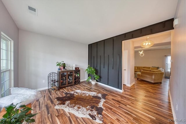 interior space featuring wood-type flooring