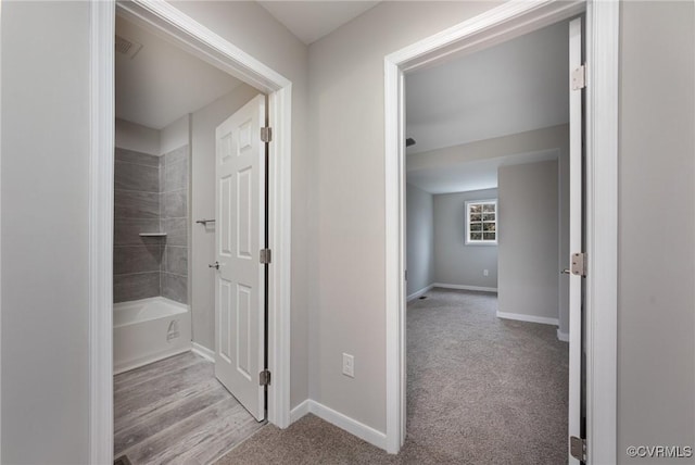 2414 Marion Mashore St, Richmond, VA 23224 - hallway with light colored carpet