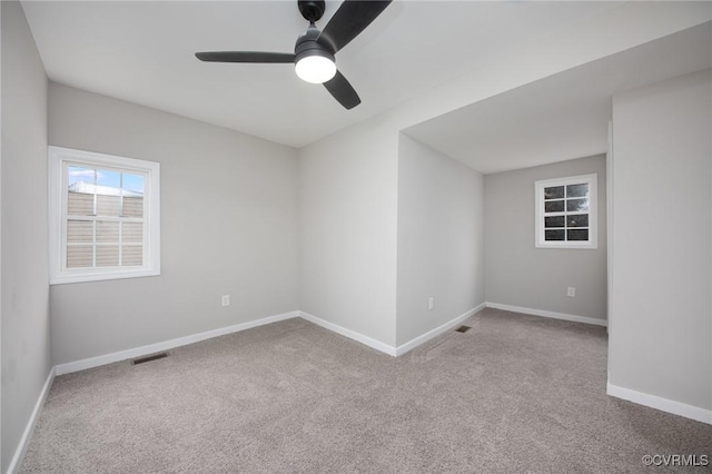 2414 Marion Mashore St, Richmond, VA 23224 - spare room featuring ceiling fan and light carpet