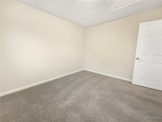 unfurnished room with carpet flooring