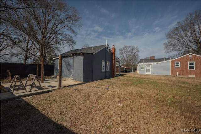 view of yard with a patio