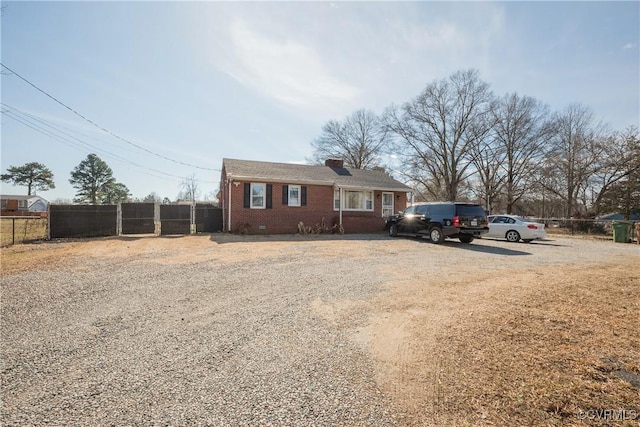 view of front of property