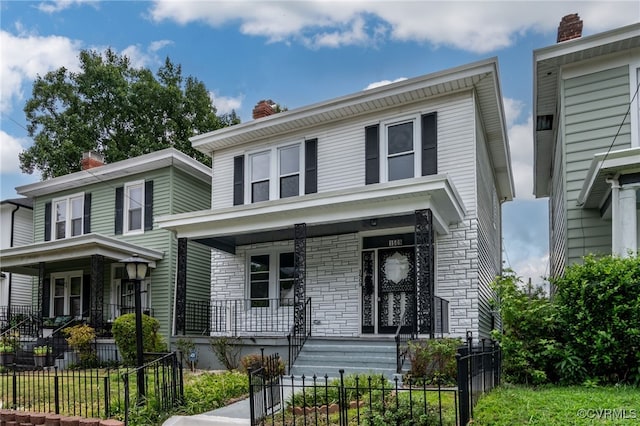 front of property with covered porch