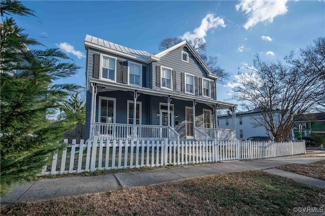 view of front of house with covered porch