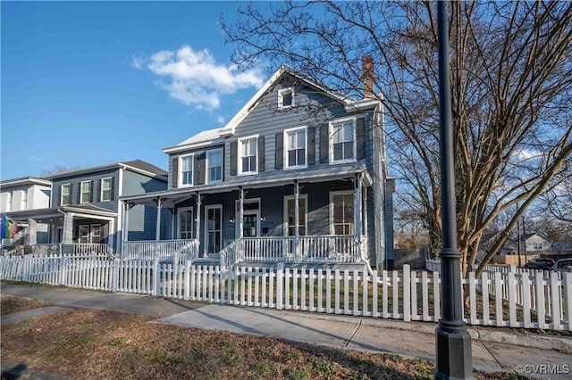 view of front of house featuring covered porch