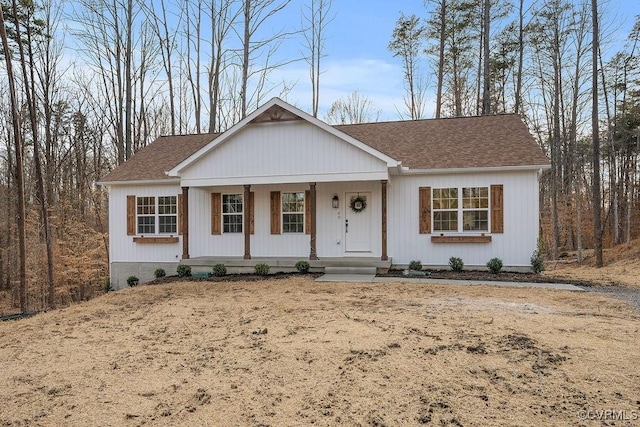 view of front of house featuring covered porch