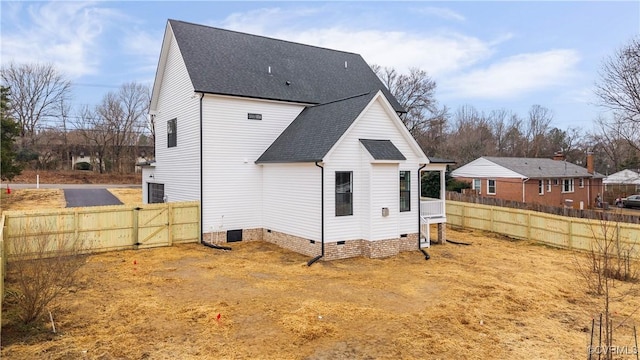 view of rear view of property