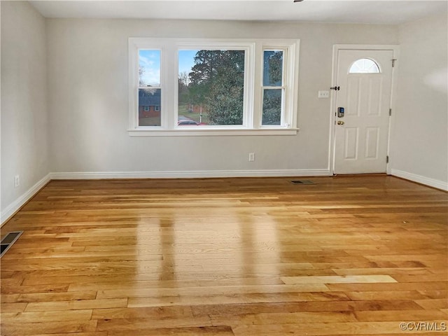 entryway featuring light hardwood / wood-style flooring