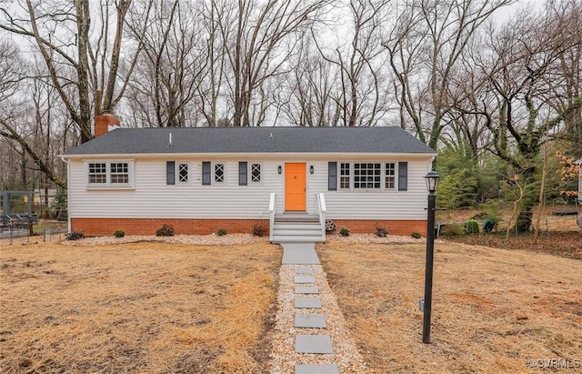 view of front of property