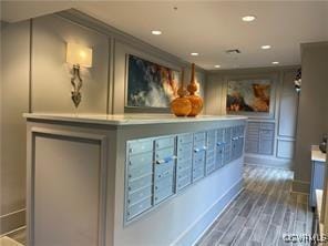 interior space featuring mail boxes