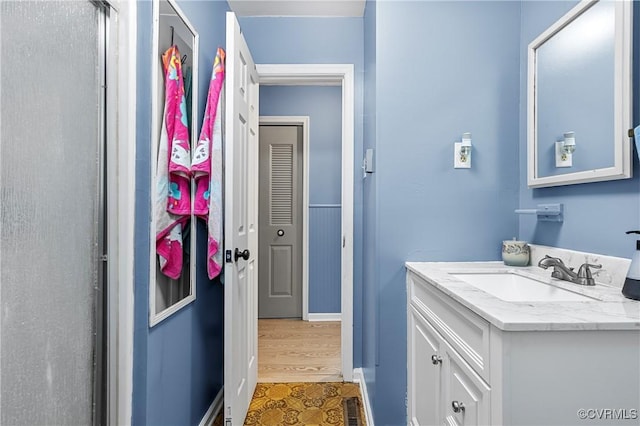 bathroom with vanity