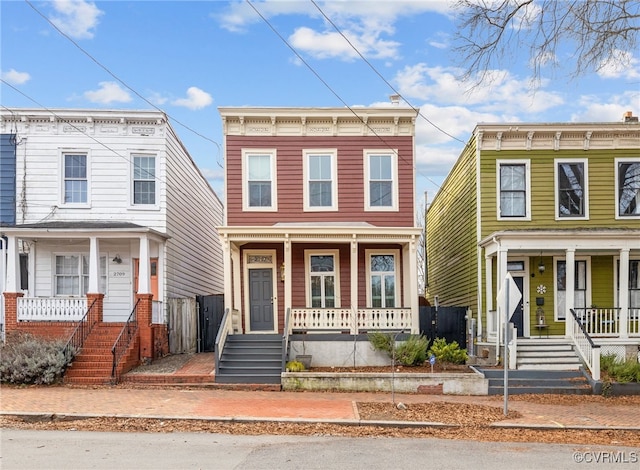 italianate house with a porch