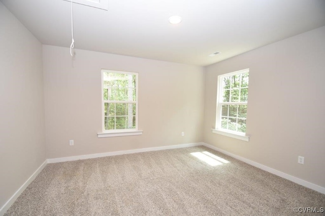 unfurnished room with carpet