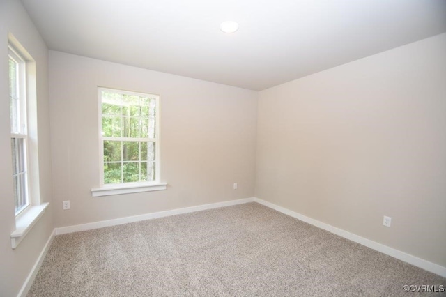 empty room with carpet floors