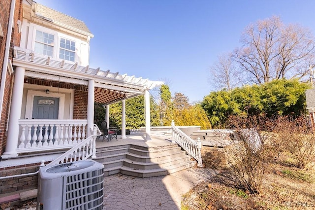 view of patio / terrace featuring cooling unit