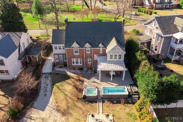 birds eye view of property