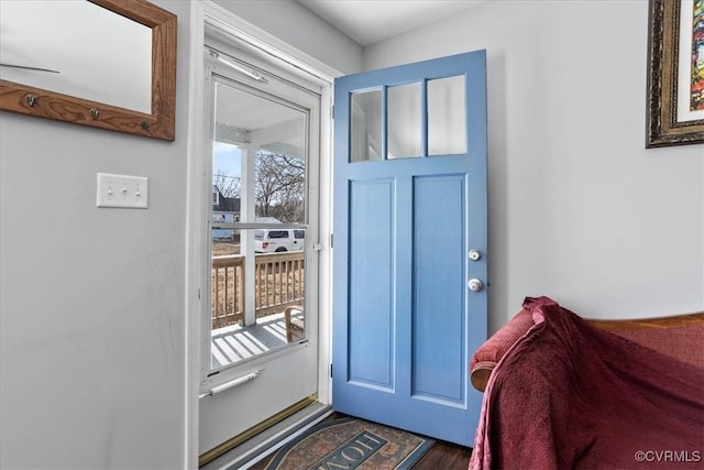 doorway to outside with a healthy amount of sunlight