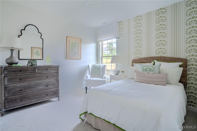 bedroom with carpet flooring