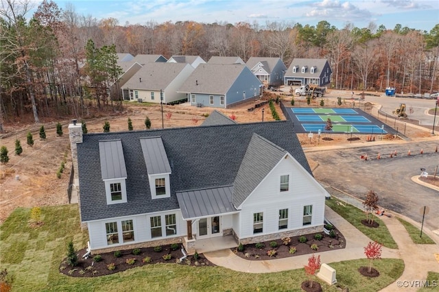 0 Canoe Pointe Loop, Moseley, VA 23120 - rear view of house with a chimney, a standing seam roof, and metal roof
