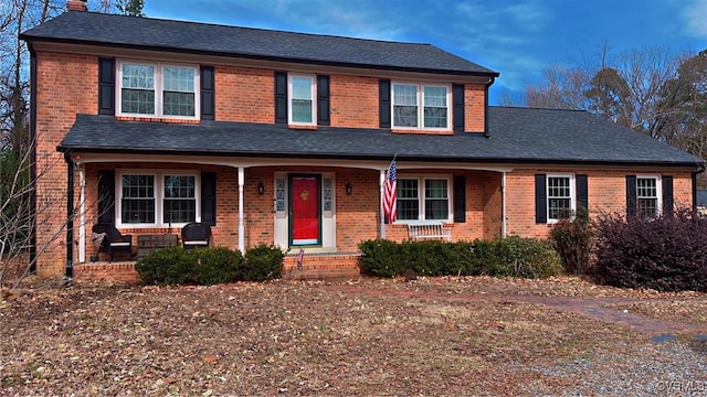 view of front facade featuring a porch