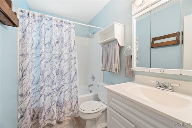 803 Lake Caroline Dr, Abingdon, VA 22546 - full bath featuring shower / bath combo, vanity, and toilet