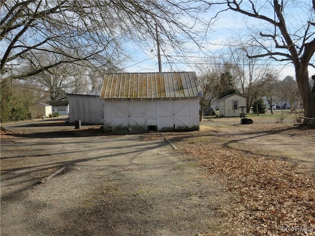 view of outdoor structure