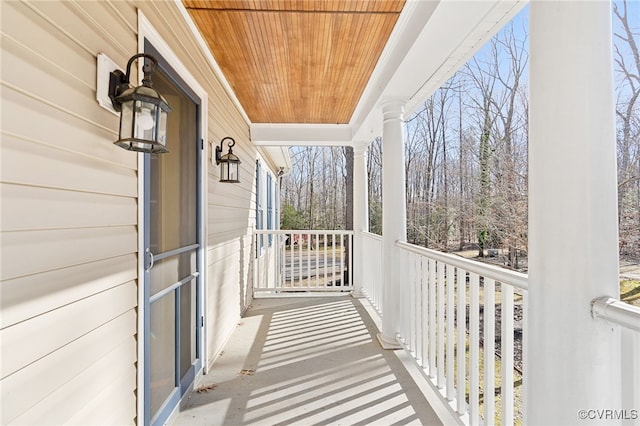 view of balcony