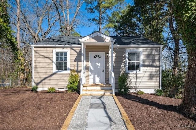 view of front of home