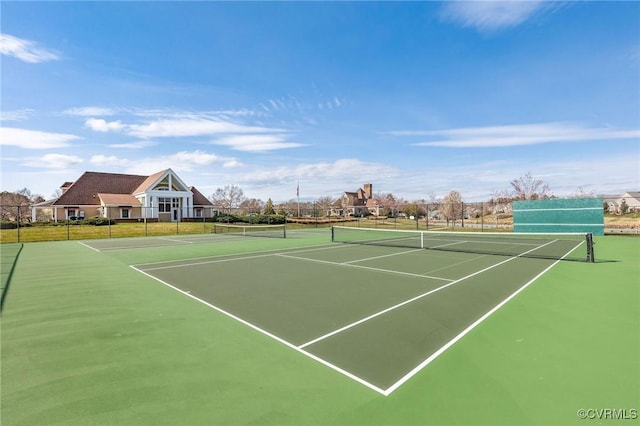 view of tennis court