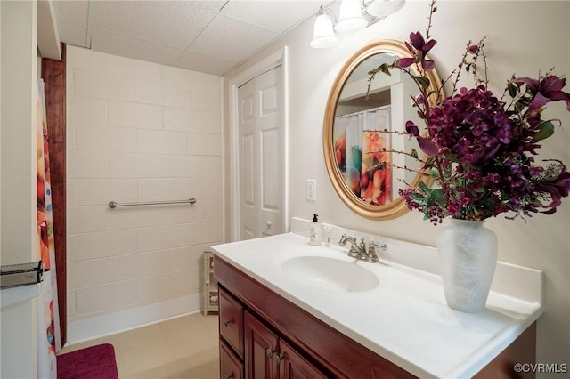 bathroom featuring vanity