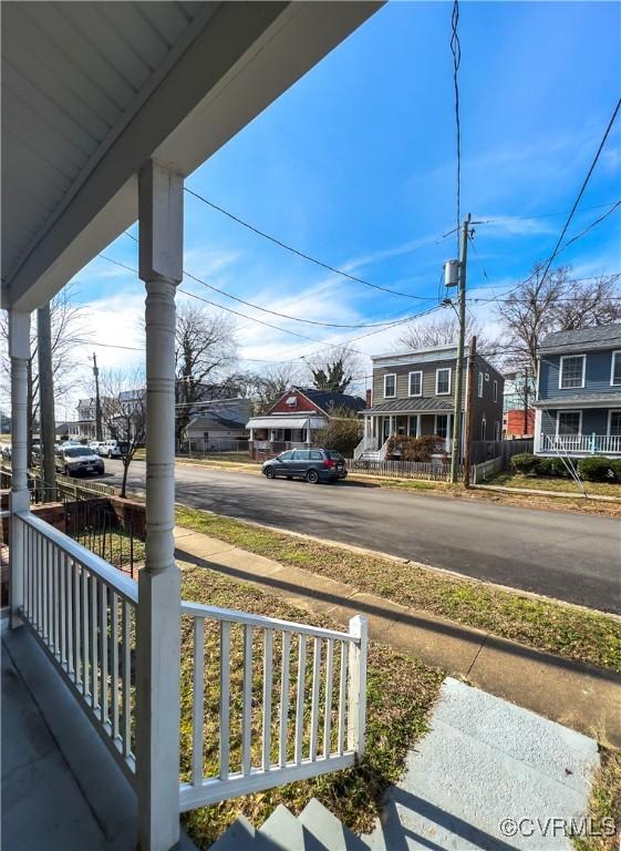 exterior space with covered porch