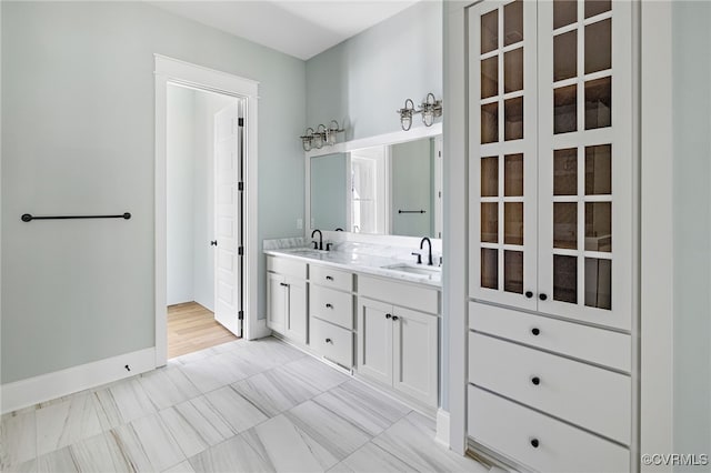 bathroom featuring vanity