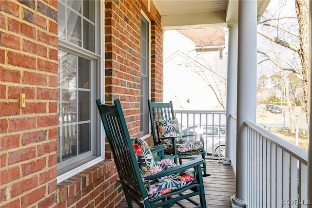 balcony with a porch