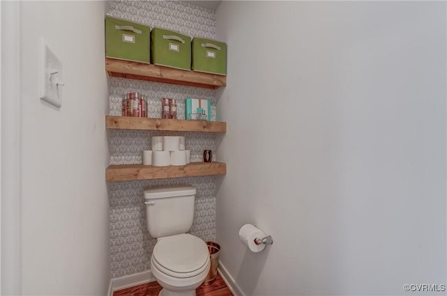 bathroom featuring toilet